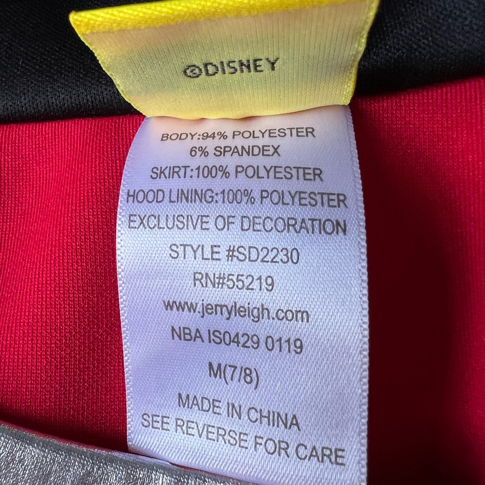 Disney Minnie Mouse dress with attached hood with ears. - Picture 5 of 8